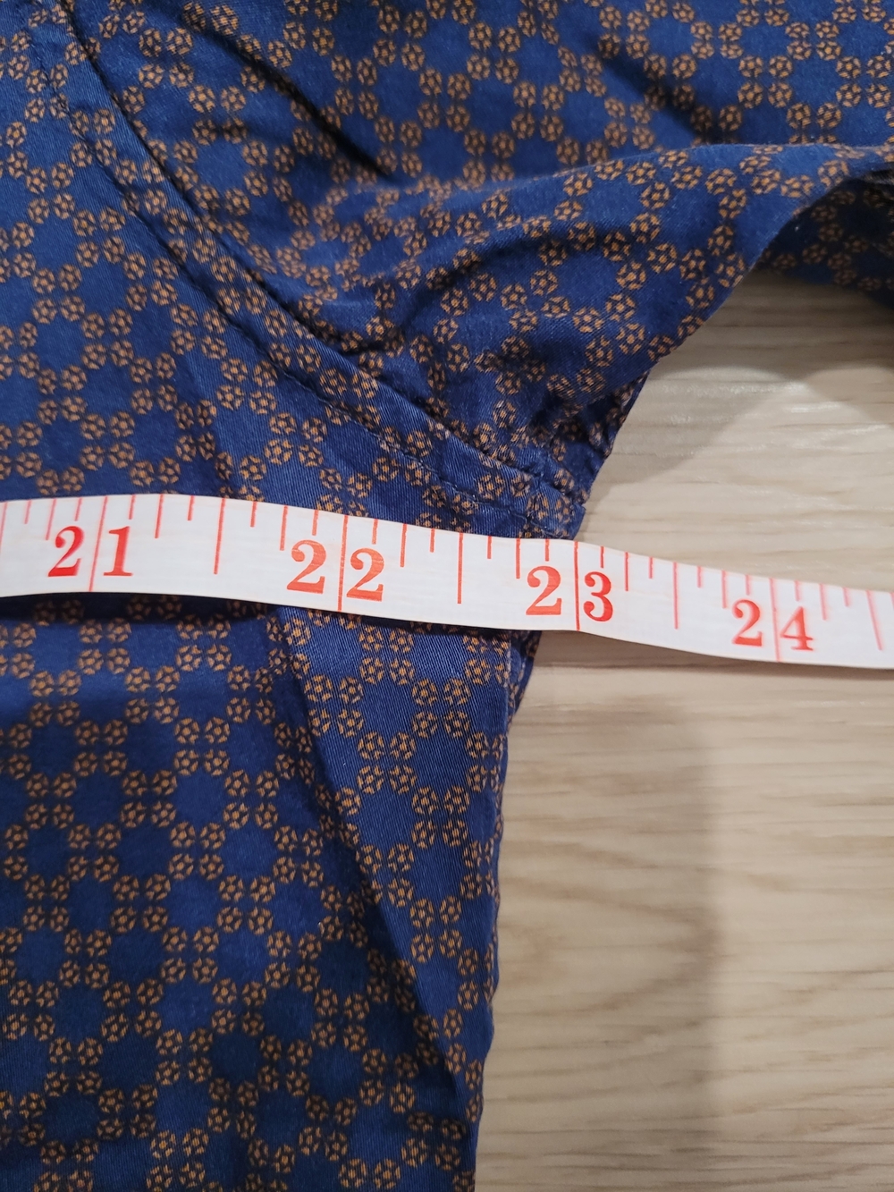 Ted Baker Men's Navy Geometric Button-Up Shirt - Picture 4 of 7